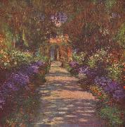 Claude Monet Garden Path, Sweden oil painting artist